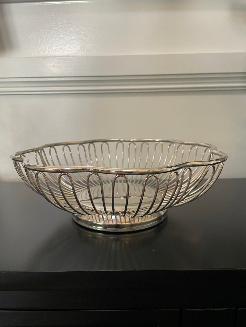 Vintage Silver‑Plated Basket